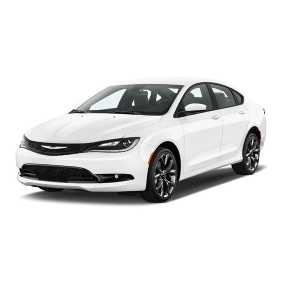 Chrysler 200 2015 Guide D'utilisateur