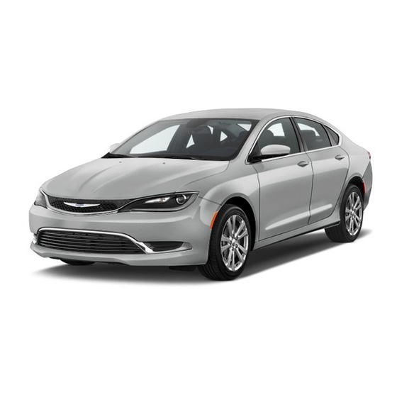 Chrysler 200 2015 Guide De L'automobiliste