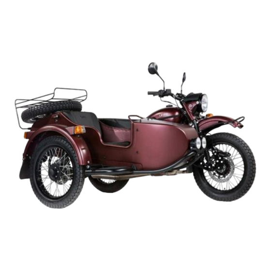 URAL Motorcycles Injection EFI 2019 Manuel Du Propriétaire