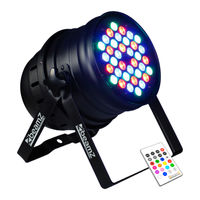 Beamz Professional PAR 64 36x3W RGBW LED's IR DMX Manuel D'instructions