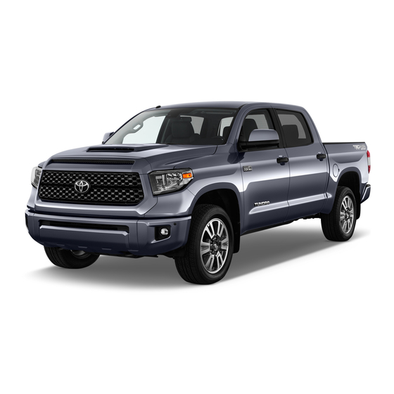 Toyota TUNDRA 2018 Manuels