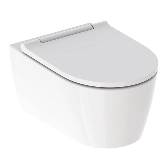 Geberit ONE Wand-WC Manuel D'entretien