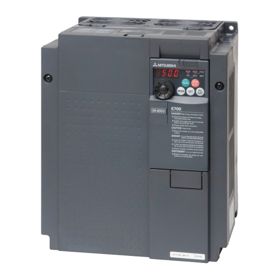 Mitsubishi Electric FR-E700SC Série Manuel D'utilisation