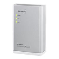 Siemens Gigaset HomePlug AV 200 Mode D'emploi