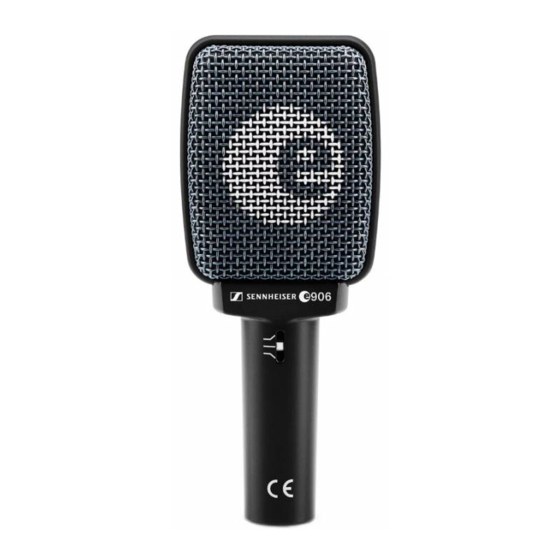 Sennheiser e 906 Notice D'emploi