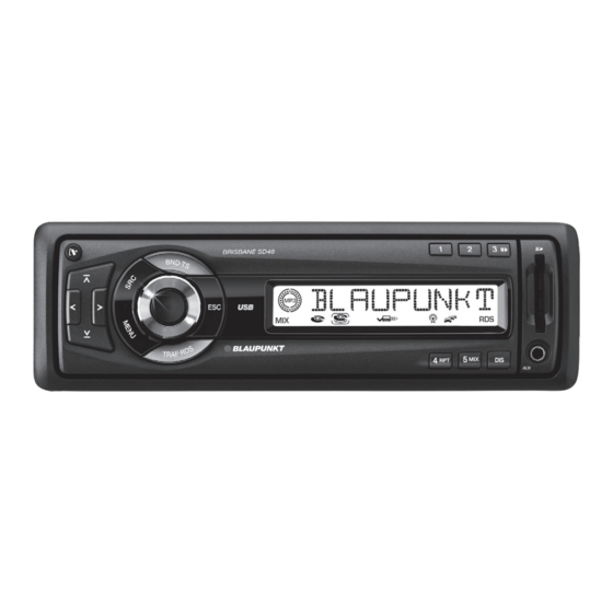 Blaupunkt Brisbane SD48 Mode D'emploi Et De Montage