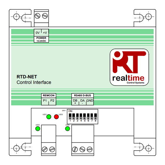 Realtime RTD-NET Instructions D'installation