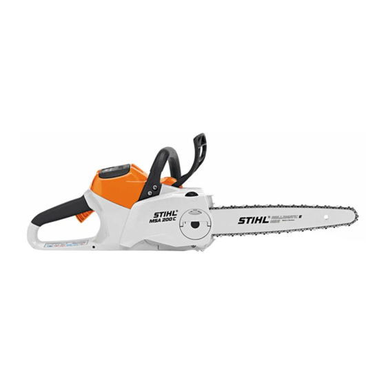 Stihl MSA 200 C Notice D'emploi