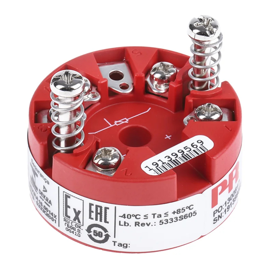 PR electronics 5333 Mode D'emploi