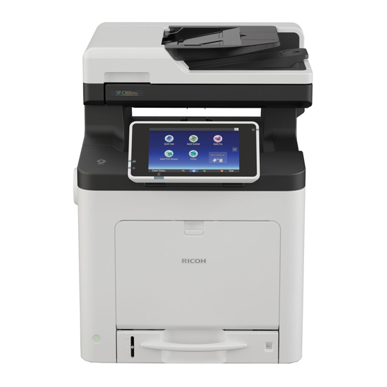 Ricoh SP C360 Serie Mode D'emploi