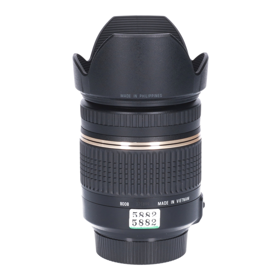 Tamron 18-270mm F/3.5-6.3 Di II VC PZD Mode D'emploi