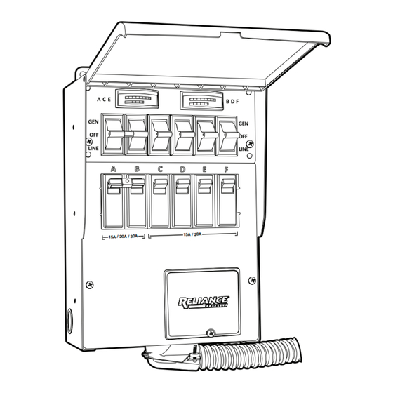 Reliance Controls PRO/TRAN 2 304 Instructions Pour L'installation Et Mode D'emploi