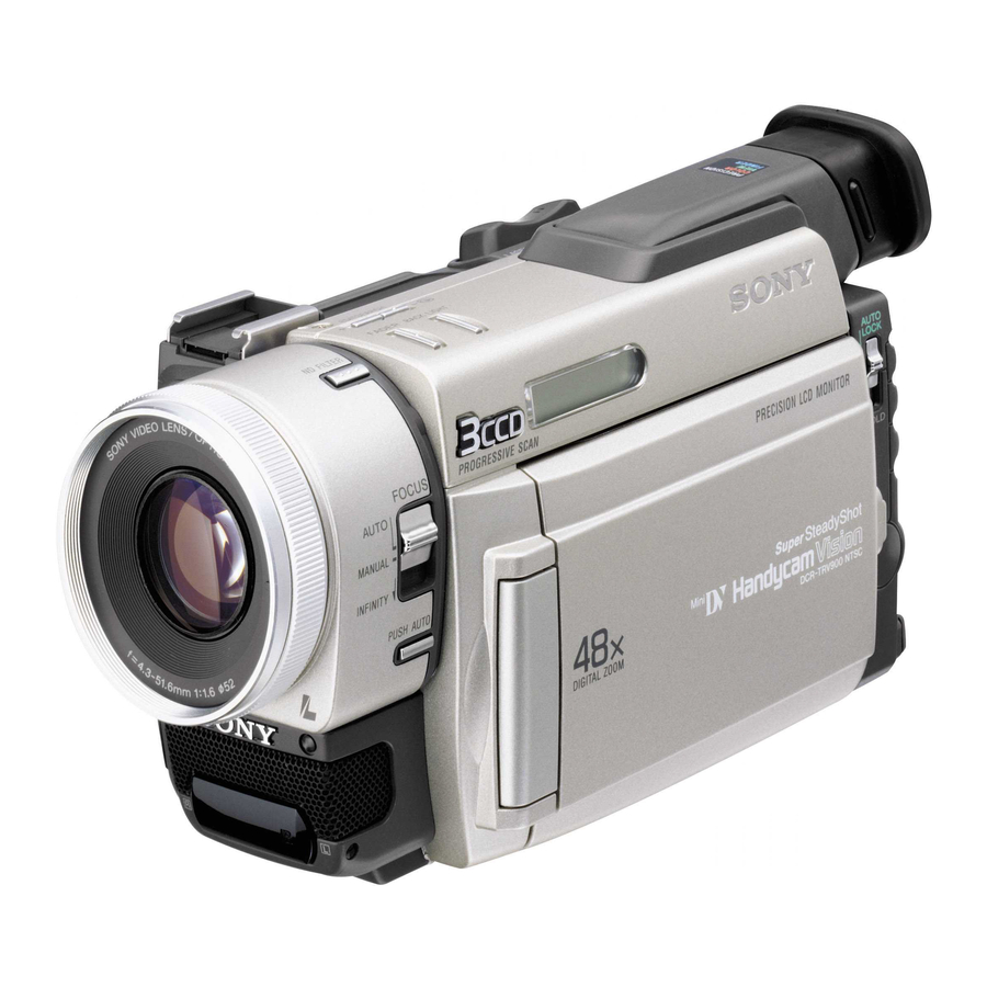 Sony DCR-TRV900 Mode D'emploi