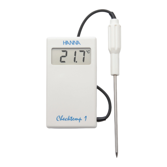 Hanna Instruments HI 98509 Mode D'emploi