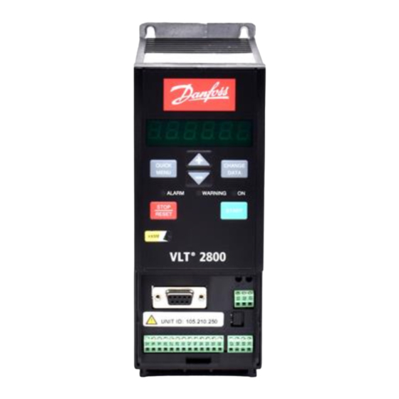 Danfoss VLT 2800 Série Manuel D'utilisation