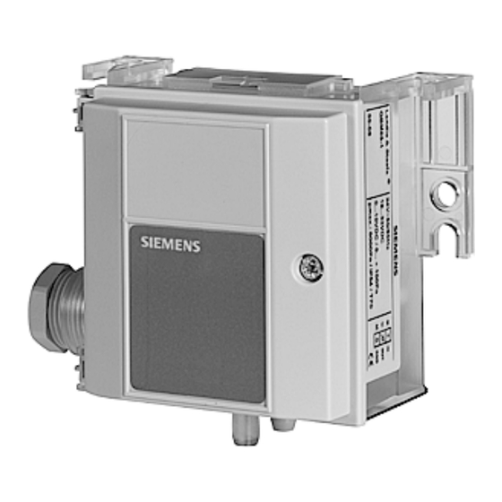 Siemens QBM65 Serie Mode D'emploi