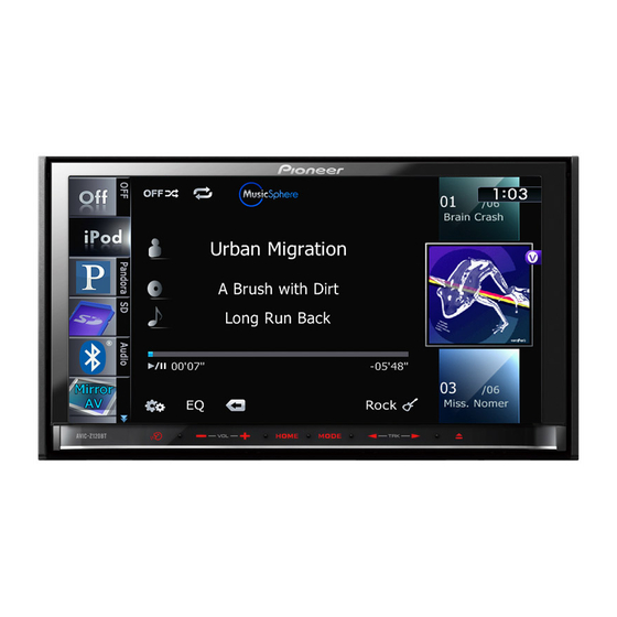 Pioneer Avic-Z120BT Manuel De Fonctionnement