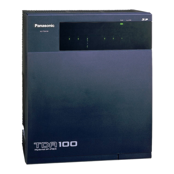 Panasonic KX-TDA100 Démarrez Ici