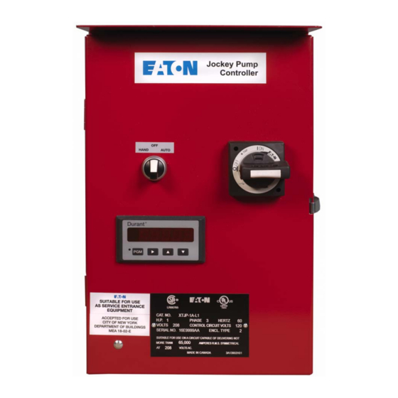 Eaton XTJP Manuel D'utilisation Et D'entretien