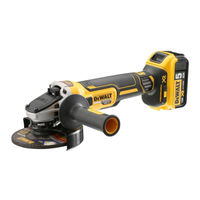 Dewalt XR LI-ION DCG406 Notice D'instructions Originale