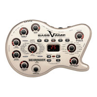 Behringer BASS V-AMP LX1B Manuel D'utilisation