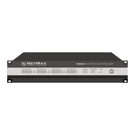 Electro-Voice NetMax N8000 Mode D'emploi