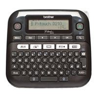 Brother P-touch D210 Guide De L'utilisateur