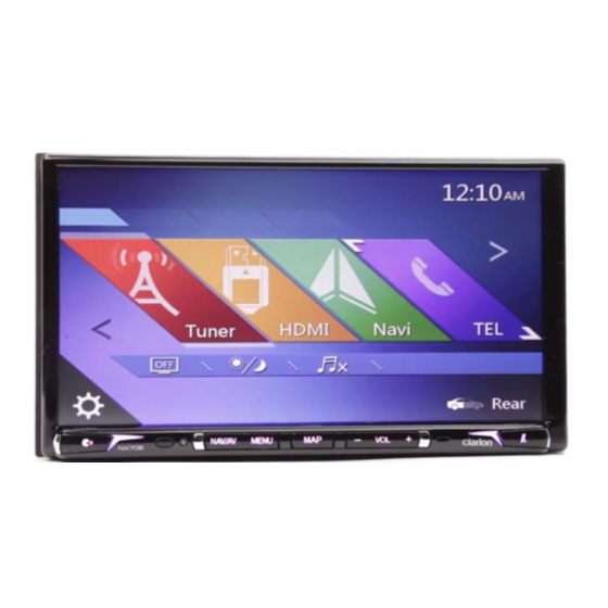 Clarion NX706E Mode D'emploi