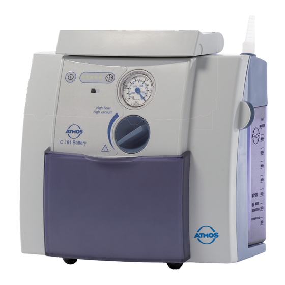 Atmos A 161 Battery Notice D'utilisation