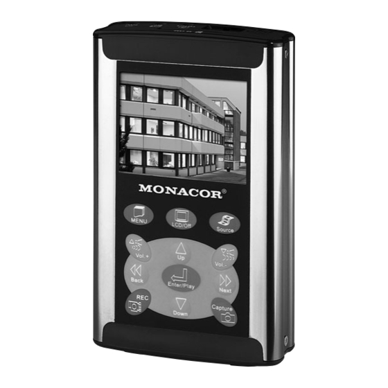 Monacor DMR-123LCD Mode D'emploi