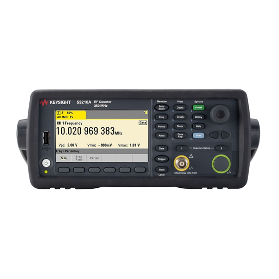 Keysight 53210A Mode D'emploi