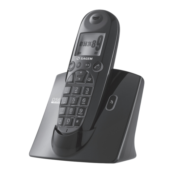 Sagem D56T-H Livret Utilisateur