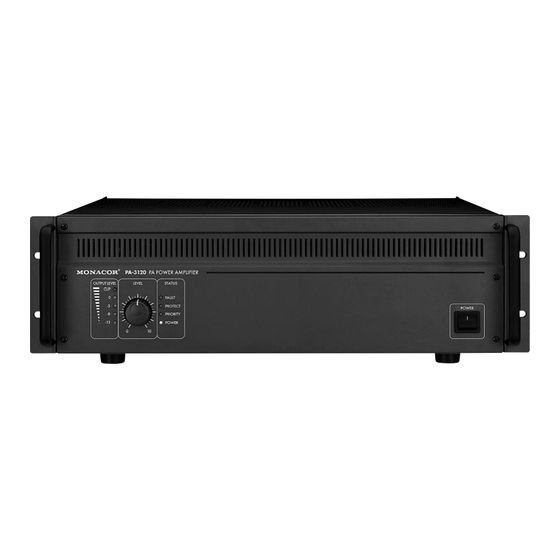 Monacor PA-3120 Mode D'emploi