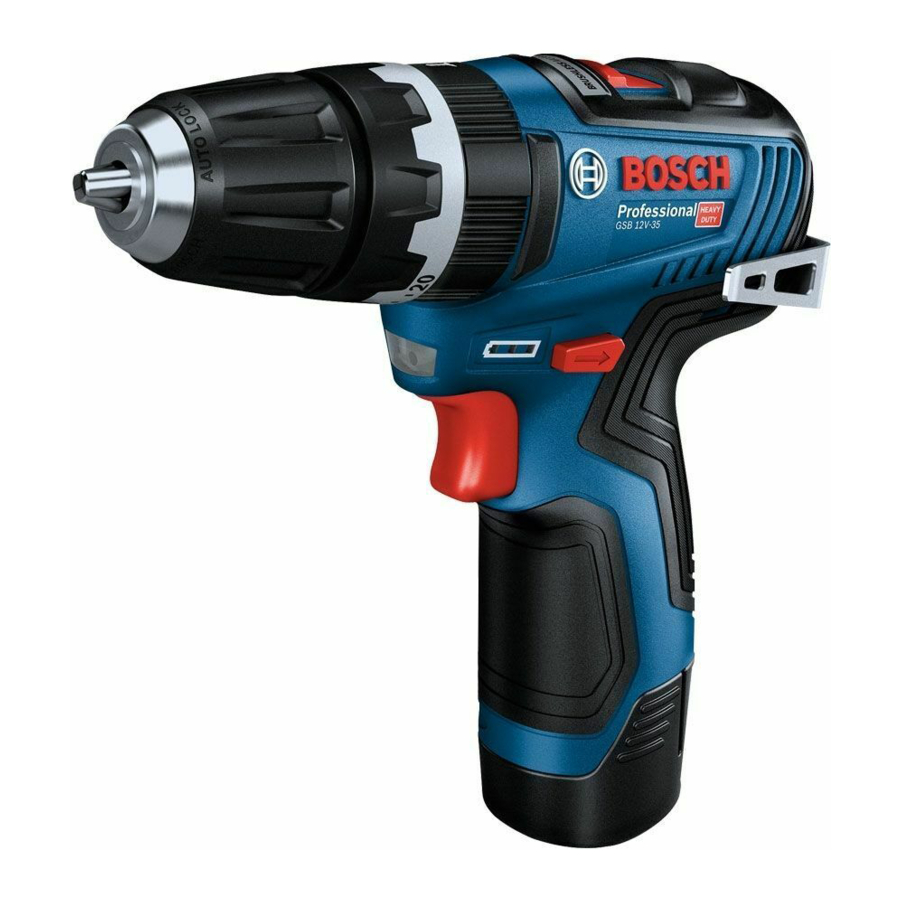 Bosch GSB 12V-35 Professional Notice Originale