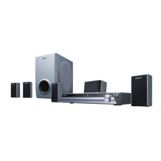 Sony DAV-DZ20 Mode D'emploi