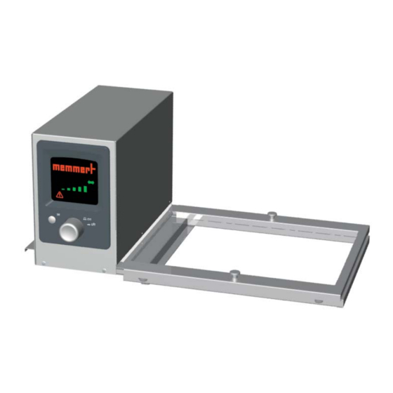 Memmert SV 14-22 Mode D'emploi