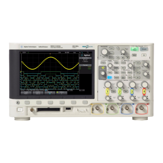 Agilent Technologies Agilent InfiniiVision 2000 X Série Guide D'utilisation