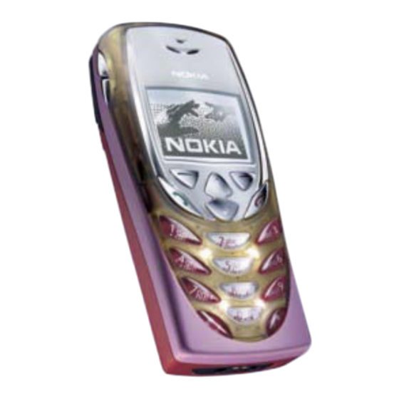 Nokia 8310 Manuel D'utilisation