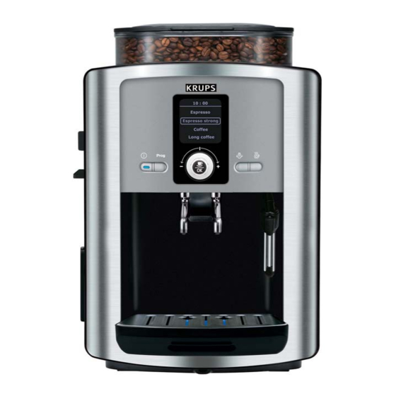 Krups Espresseria Automatic Serie Ea80 Ea81 KRUPS ESPRESSERIA AUTOMATIC EA 80 SÉRIE UTILISATION ET ENTRETIEN