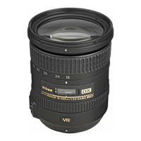 Nikon AF-S DX NIKKOR 18-200mm f/3.5-5.6G ED VR II Manuel D'utilisation