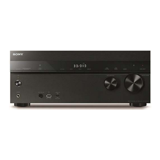Sony STR-DN1050 Guide De Référence