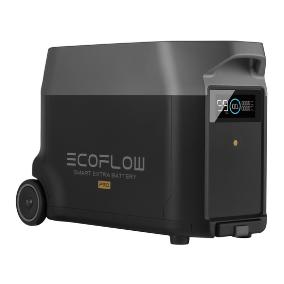 EcoFlow DELTA Pro Smart Extra Battery Manuel D'utilisation