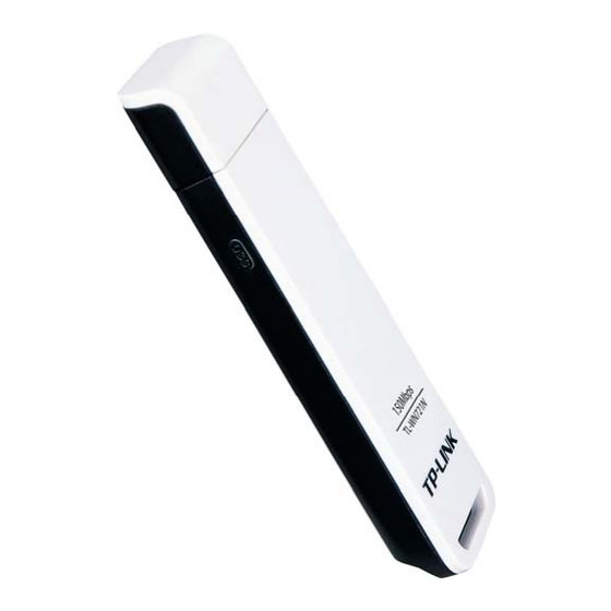 TP-Link TL-WN721N Manuel D'utilisation