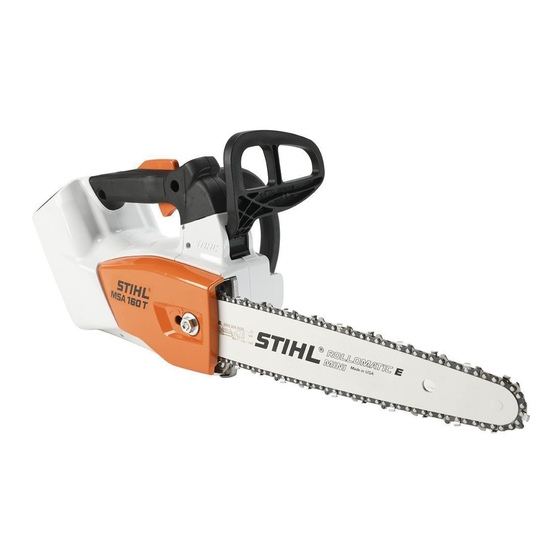 Stihl MSA 160 T Notice D'emploi