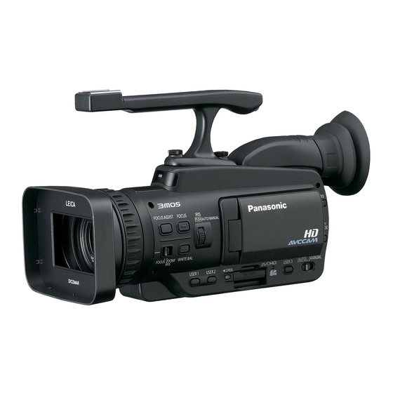 Panasonic AVCCAM AG-HMC40P Mode D'emploi