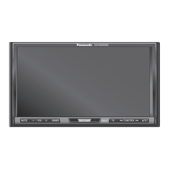 Panasonic CQ-VD5505N Manuel D'instructions