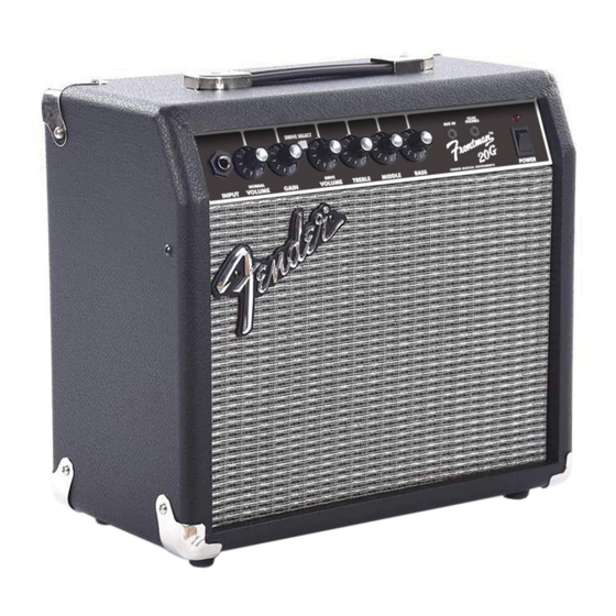 Fender Frontman 20G Mode D'emploi