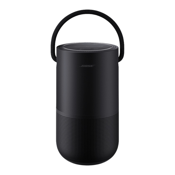 Bose PORTABLE SMART SPEAKER Mode D'emploi