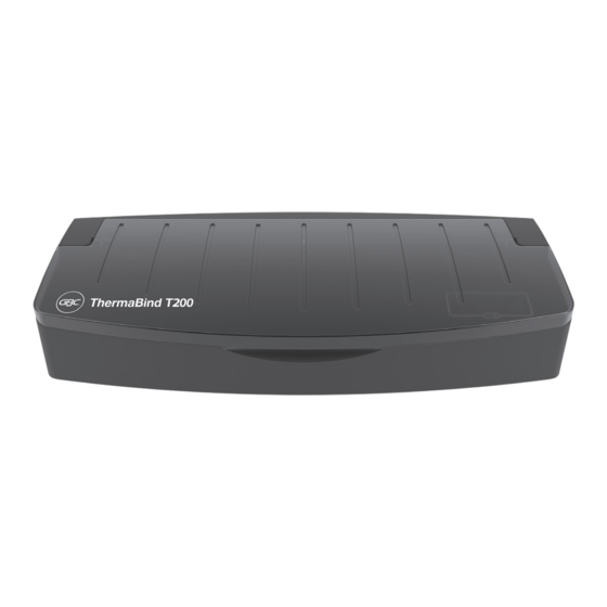 GBC ThermaBind T200 Manuel D'utilisation
