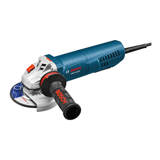 Bosch GWS10-45 Consignes D'utilisation/De Sécurité